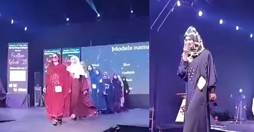 Trending, India, Muzzafarnagar, UP Muzzafarnagar, Muzzafarnagar Burqa Fashion Show, Muzzafarnagar College Burqa Fashion Show, Shri Ram College Muzzafarnagar, Muzzafarnagar Shri Ram College Fashion Show- True Scoop