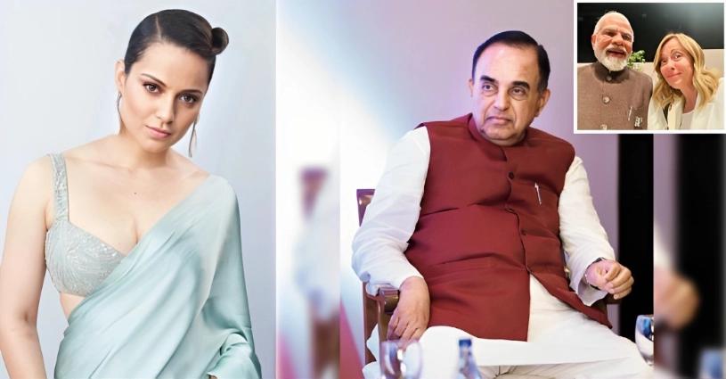 OTT, Subramanian Swamy, Subramanian Swamy Melodi Selfie, Subramanian Swamy PM Modi Viral Selfie, Subramanian Swamy Melodi Viral Selfie, Kangana Ranaut Subramanian Swamy, Kangana Ranaut Melodi Selfie- True Scoop