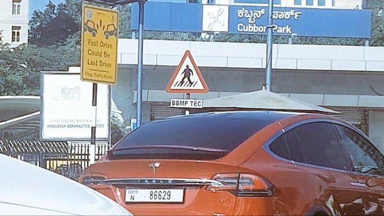 India, Tesla Model car, Tesla car, electric car in India, Elon Musk Tesla, Tesla spotted in Bengaluru, Electric cars, luxury car Tesla, Tesla Model X, Tesla in India- True Scoop