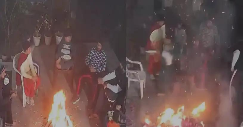 Punjab, Trending, Lohri, Lohri Fire Explodes, Lohri Fire Blast, Lohri Fire Ajnala Blast, Lohri Fire Explosion Ajnala, Lohri Ajnala Blast Video- True Scoop