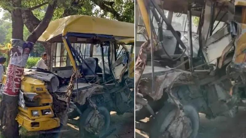 Punjab, Sanmati Vimal Jain School, Ludhiana School Bus Accident, Sanmati Vimal Jain School Bus Accident, Raikot Road School Bus Accident, School Bus Collison Ludhiana- True Scoop