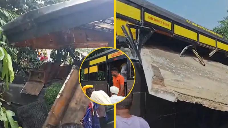 Punjab, Trending, Bus accident Gurdaspur, Private Bus Crashed in Gurdaspur, Gurdaspur bus accident, Gurdaspur bus brake fail accident, Bus Crashed in Gurdaspur- True Scoop