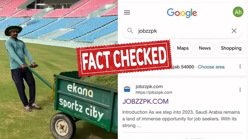 Fact Check, Dubai Cricket Stadium Fact Check, Dubai Cricket Stadium Workers Hiring, Dubai Cricket Stadium Workers Hiring Video, Fact Dubai Cricket Stadium Jobs, Dubai Cricket Stadium Jobs Fact Check- True Scoop