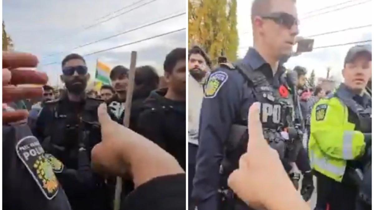 RCMP attacks Hindu worshippers, Brampton temple attack, Surrey BC, Surrey BC temple attack, Surrey BC temple incident, Surrey BC Hindu attacked, RCMP, RCMP attack video, RCMP attack viral video, Punjab, India, Trending- True Scoop