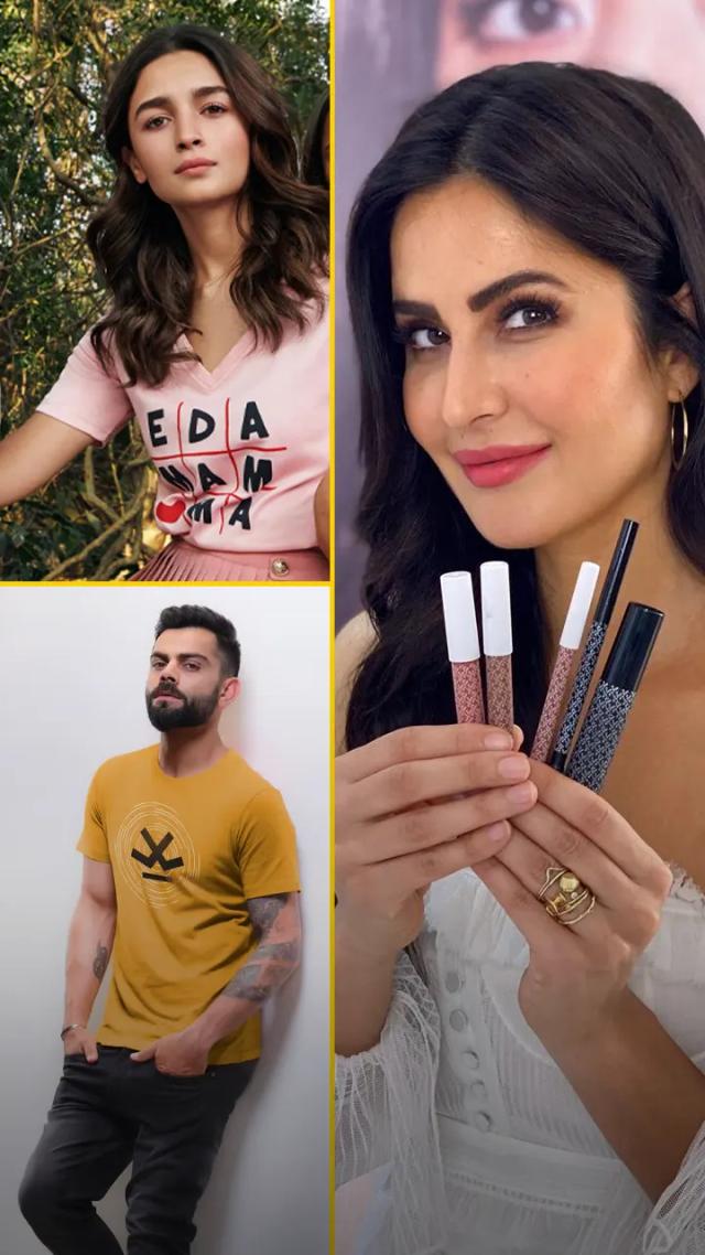 Bollywood actors brand loss,Indian Celebrities Brand Loss,Virat Kohli Brand Wrogn Loss,Katrina Kaif Makeup Brand,Deepika Padukone Skincare Brand Loss,Celebrities and their companies loss | Indian celebs and their brands that registered profit and loss