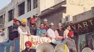 Bhagwant Mann, Tiranga Yatra, Arvind Kejriwal, Gujarat, Ahmedabad, Bhagwant Mann roadshow, AAP, Aam Aadmi Party, Truescoop News, Trending News- True Scoop