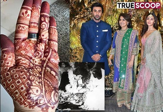 Alia Bhatt Ranbir Kapoor wedding, Alia Ranbir Wedding, Ralia, Ranalia, Ranbir Alia Mehendi pics, Ranbir Alia Haldi, Neetu Singh Mehendi pics, Entertainment News- True Scoop