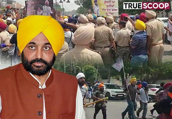 Patiala clash, Patiala, clash between hindu sikh organisations, Hindu organizations and Sikh Organizations, Hindu organizations and Arya Samaj, Gurudwara Dukhniwaran Sahib, SP Harpal Singh and Nanak Singh, SHO hand cuts off, Nihang Singh, Khalistan,Khalistan news,Punjab News, Patiala News, CM Mann Patiala, Khalistan, Patiala Clash Today, Mann on Patiala Clash Today, Kali Devi Mandir Patiala, Kali Devi Mandir, Sikh Organizations, Patiala Violence, Patiala Clash, Curfew imposed on Patiala, Patiala Clash Live Updates, Patiala Clash Know Everything- True Scoop