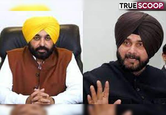 Navjot Singh Sidhu Bhagwant MannCongress AAPBarinder Singh DhillonAmrinder Raja Warring | Sidhu-Mann meeting may invoke disciplinary action against Sidhu- True Scoop