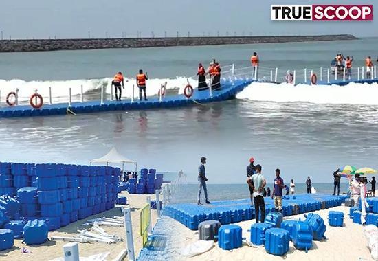 Malpe beach, Dial Mantra, floating bridge collapsed, bridge disconnected to avoid damage, Udipi floating bridge, bridge collapsed Udipi, Udipi News, India News- True Scoop