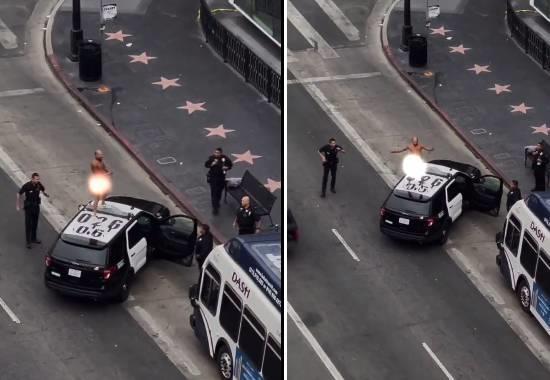 LAPD Naked Dancing Man Viral Video, Naked LAPD Dancing Man, Naked Man Hollywood LAPD Viral Video, Headlines,World Breaking News,International News,Latest World News, Politics News- True Scoop