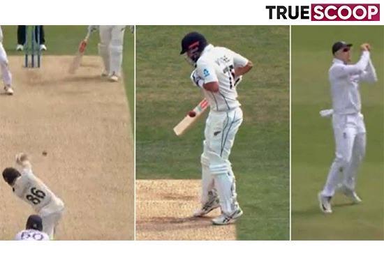 Henry Nicholls, Henry Nicholls Freak wicket, Daryll Mitchell Henry Nicholls, Henry Nicholls Wicket Video, ENG vs NZ, ENG vs NZ Live Score, Henry Nicholls Freak Wicket Video, Jack Leach Henry Nicholls, MCC Freak Wicket Rule, Henry Nicholls Freak Watch- True Scoop