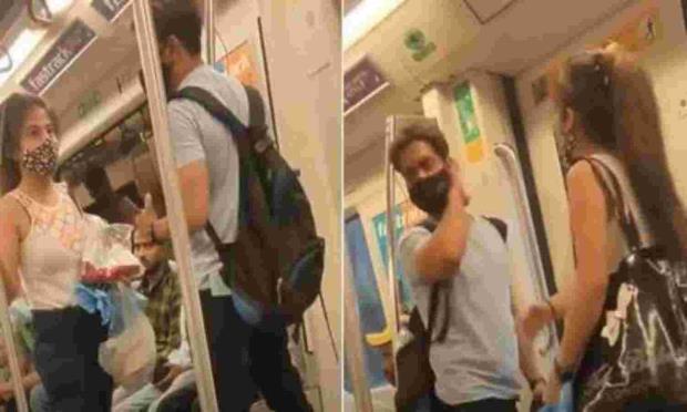 Delhi Metro Video, Delhi Metro Video Girl slaps Boy, Girl slaps Boy Video Metro, Viral Video Delhi Metro, Girlfriend slaps Boyfriend Delhi Metro, Viral Video Today- True Scoop