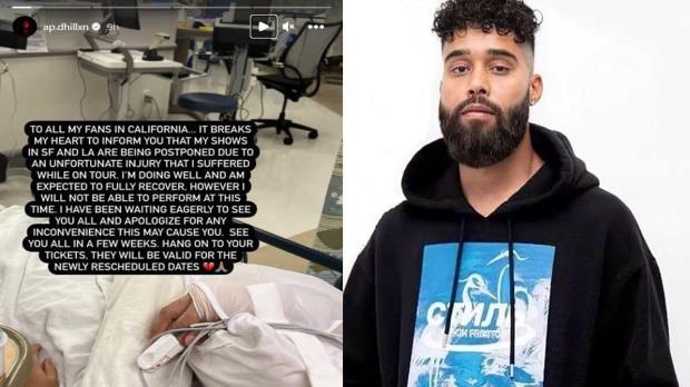 AP Dhillon injured, AP Dhillon injury, AP Dhillon health updates, AP Dhillon concert dates, Hollywood News Today, Latest Hollywood News, Top Hollywood News, Hollywood Updates,Entertainment News, Entertainment News Today, Latest Entertainment News, Top Bollywood News, Top Celebrity News- True Scoop