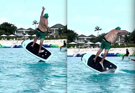 DJ Khaled, DJ Khaled Health Update, DJ Khaled Surfing, DJ Khaled Surfing Accident, What happened to DJ Khaled, Music,Singers news,entertainmentnews,DJkhaled,surfinginjury,adventure,viralvideo- True Scoop